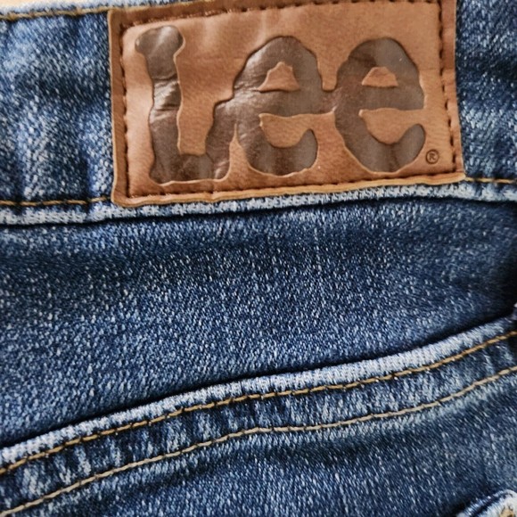 Lee Jeans Women Size 8 Regular Fit Straight Leg Mid Rise Stretch - Picture 3 of 5